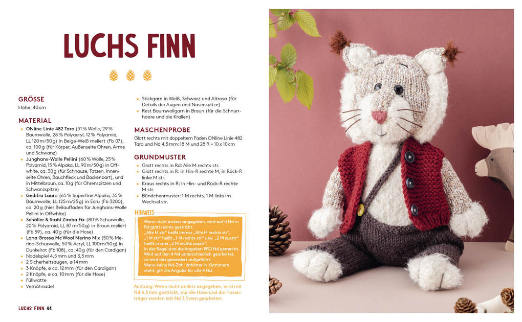 Weitere Ansicht: Hej. Kuscheltiere stricken | Marina Hammerle-Niesporek