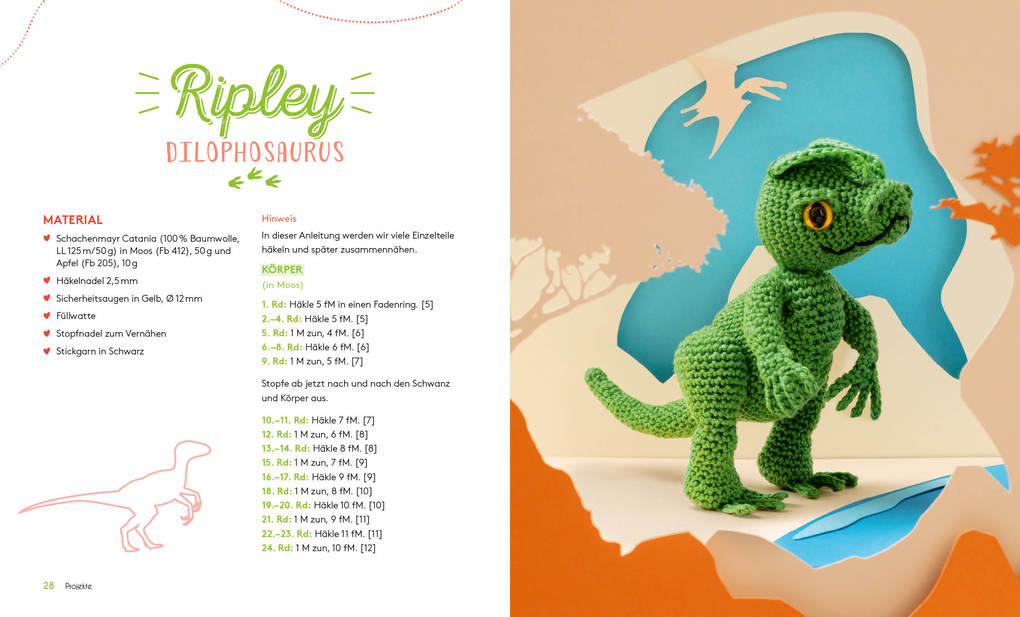 Weitere Ansicht: Mikos Häkelwelt - Dinos | Jacqueline Annecke