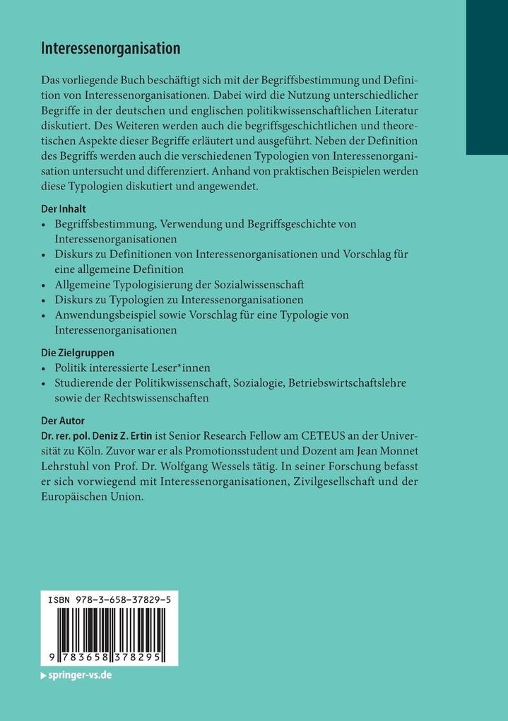 Weitere Ansicht: Interessenorganisation | Deniz Z. Ertin
