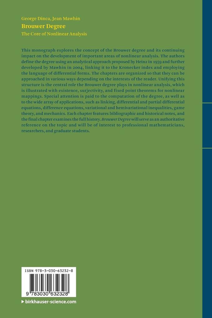 Weitere Ansicht: Brouwer Degree | George Dinca, Jean Mawhin