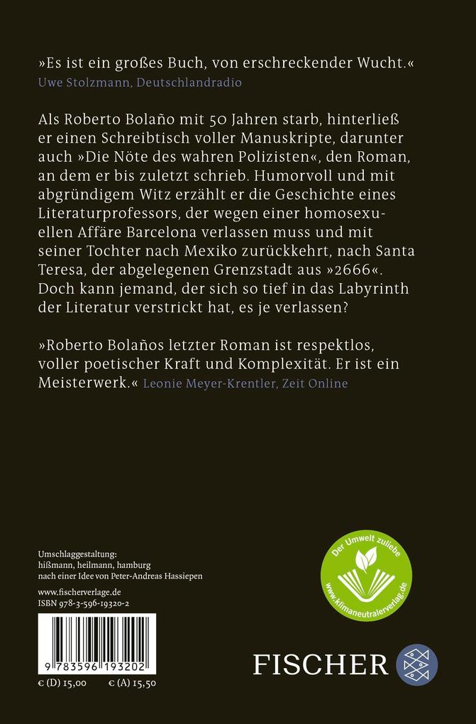 Weitere Ansicht: Die Nöte des wahren Polizisten | Roberto Bolaño