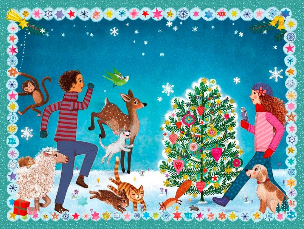 Weitere Ansicht: Liliane Susewind - 24 Tiere suchen ein Zuhause. Das Adventskalenderbuch | Tanya Stewner, Marlene Jablonski