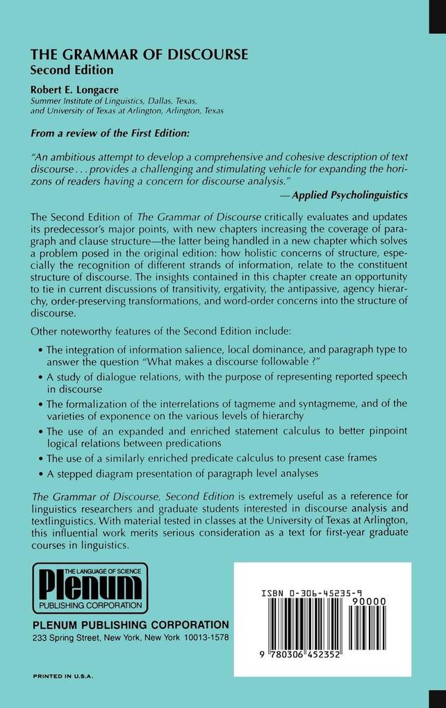 Weitere Ansicht: The Grammar of Discourse | Robert E. Longacre