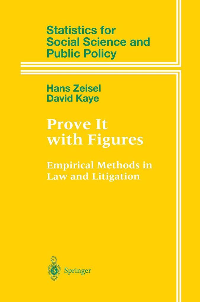 Produktbild: Prove It with Figures | David Kaye, Hans Zeisel