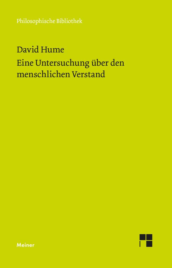 Produktbild: Eine Untersuchung über den menschlichen Verstand | David Hume