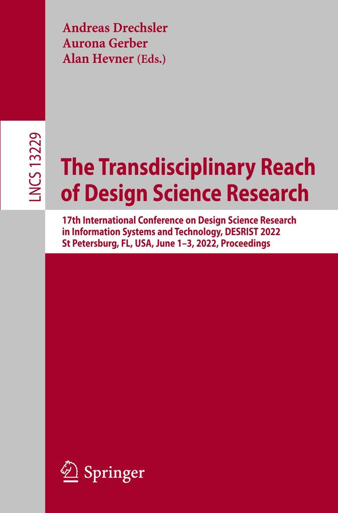 Produktbild: The Transdisciplinary Reach of Design Science Research