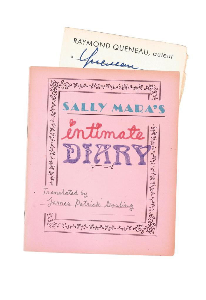 Produktbild: Sally Mara's Intimate Diary | Raymond Queneau