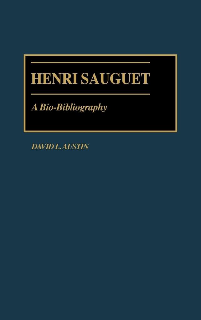 Henri Sauguet als Buch (gebunden)