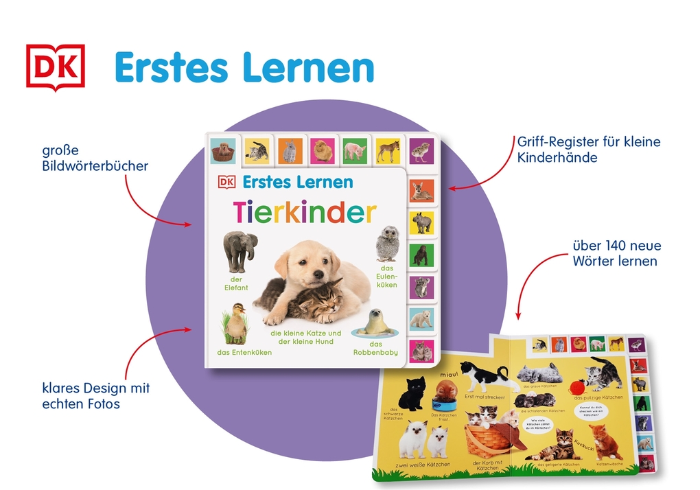 Weitere Ansicht: Erstes Lernen. Tierkinder | DK Erstes Lernen