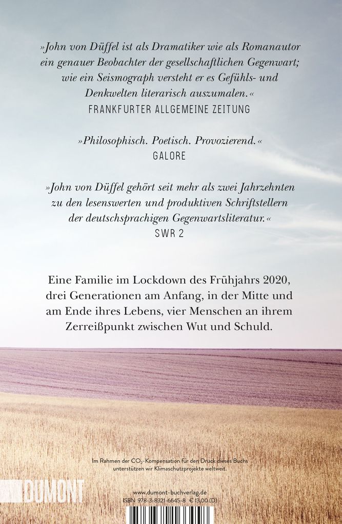 Weitere Ansicht: Die Wütenden und die Schuldigen | John von Düffel