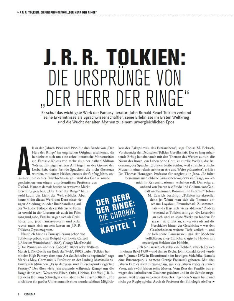 Weitere Ansicht: Cinema präsentiert: Der Herr der Ringe - Die Chronik | Philipp Schulze, Oliver Noelle, Volker Bleeck