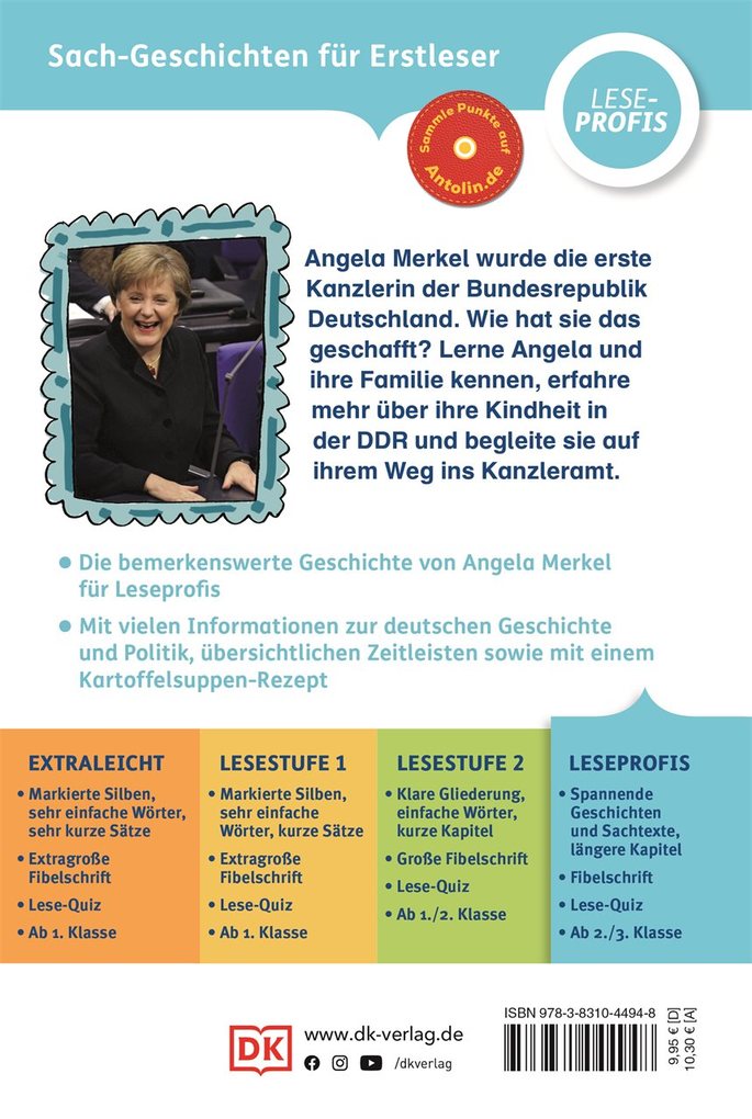 Weitere Ansicht: SUPERLESER! Angela Merkel Die erste Bundeskanzlerin | Christine Paxmann