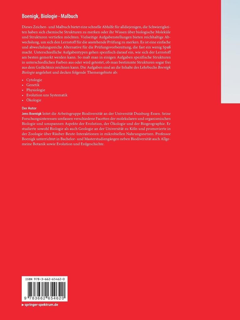 Weitere Ansicht: Boenigk, Biologie - Malbuch | Jens Boenigk