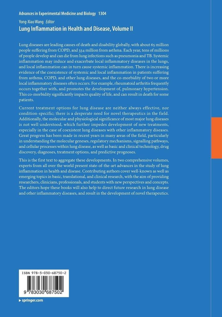 Weitere Ansicht: Lung Inflammation in Health and Disease, Volume II