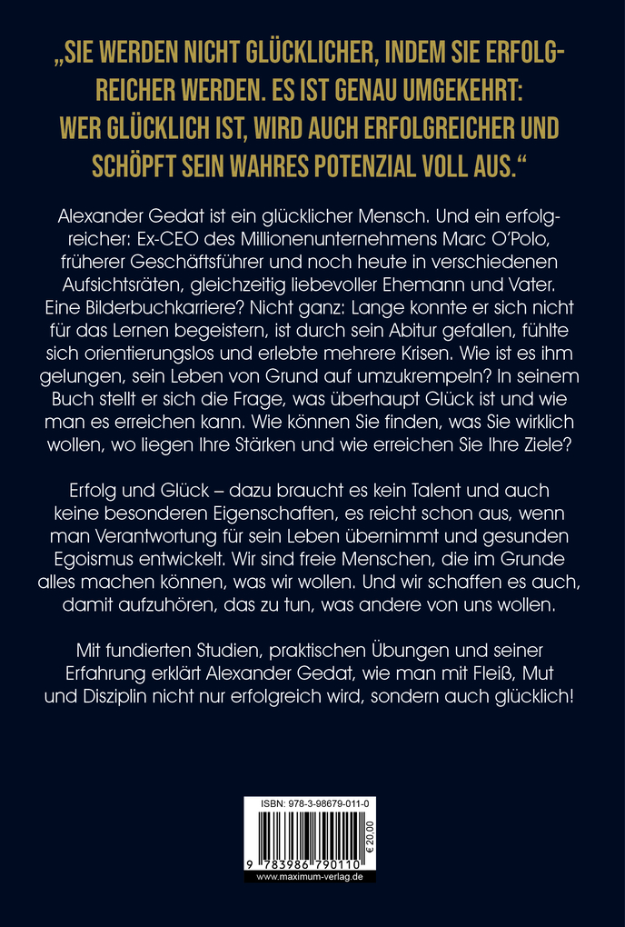 Weitere Ansicht: Mutig sein. Glücklich werden. | Alexander Gedat