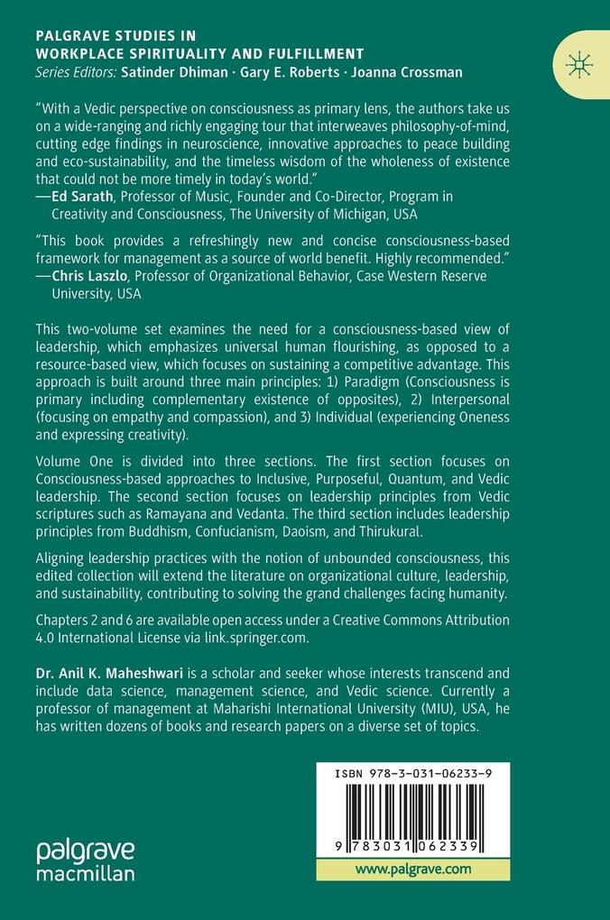 Weitere Ansicht: Consciousness-Based Leadership and Management, Volume 1