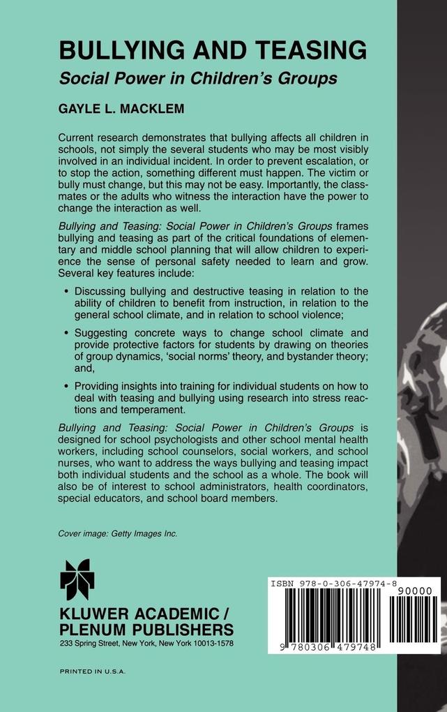 Weitere Ansicht: Bullying and Teasing | Gayle L. Macklem