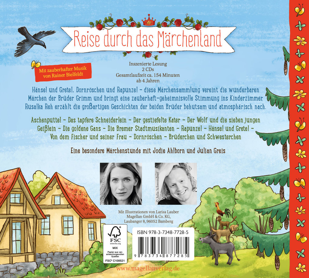 Weitere Ansicht: Reise durch das Märchenland - Die wunderbaren Märchen der Brüder Grimm (Audio-CD) | Jacob und Wilhelm Grimm, Jacob Grimm
