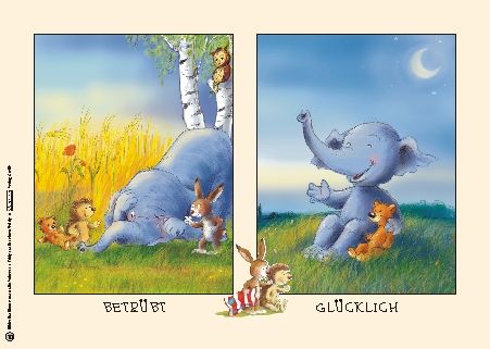 Weitere Ansicht: Eddy sucht seinen Teddy - Kamishibai-Bilderbuchkarten | Julia Volmert