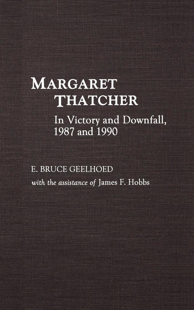 Margaret Thatcher als Buch (gebunden)