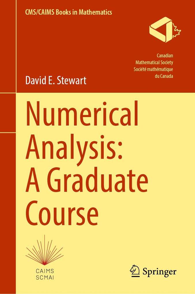 Produktbild: Numerical Analysis: A Graduate Course | David E. Stewart