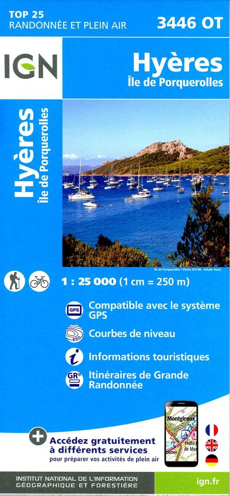 Produktbild: Hyeres Ile de Porquerolles 1:25 000