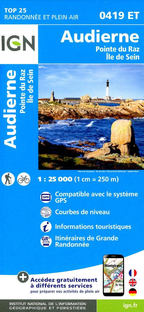 Produktbild: Audierne Pointe du Raz/Sein 1:25 000