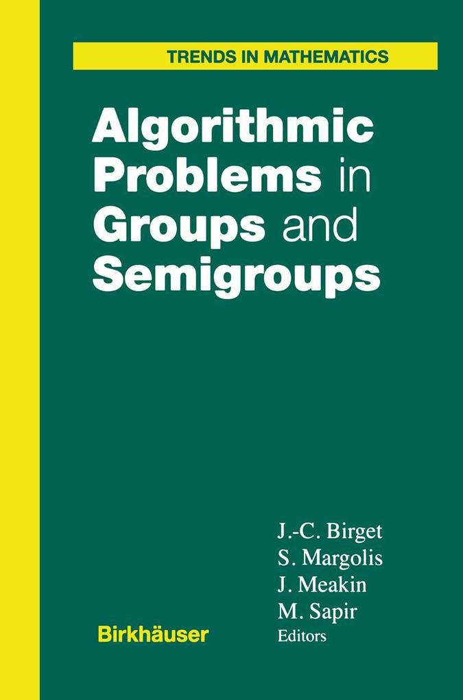 Produktbild: Algorithmic Problems in Groups and Semigroups
