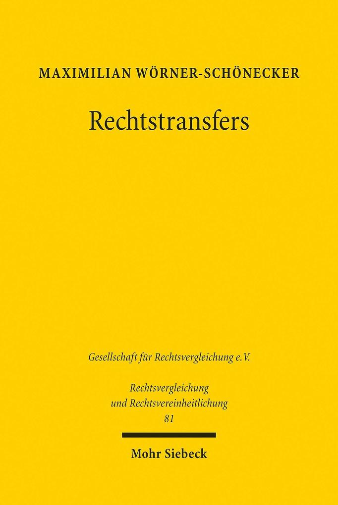 Produktbild: Rechtstransfers | Maximilian Wörner-Schönecker
