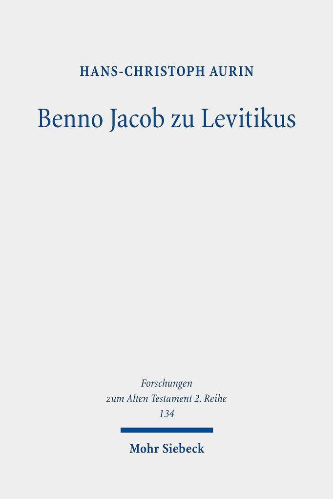 Produktbild: Benno Jacob zu Levitikus | Hans-Christoph Aurin