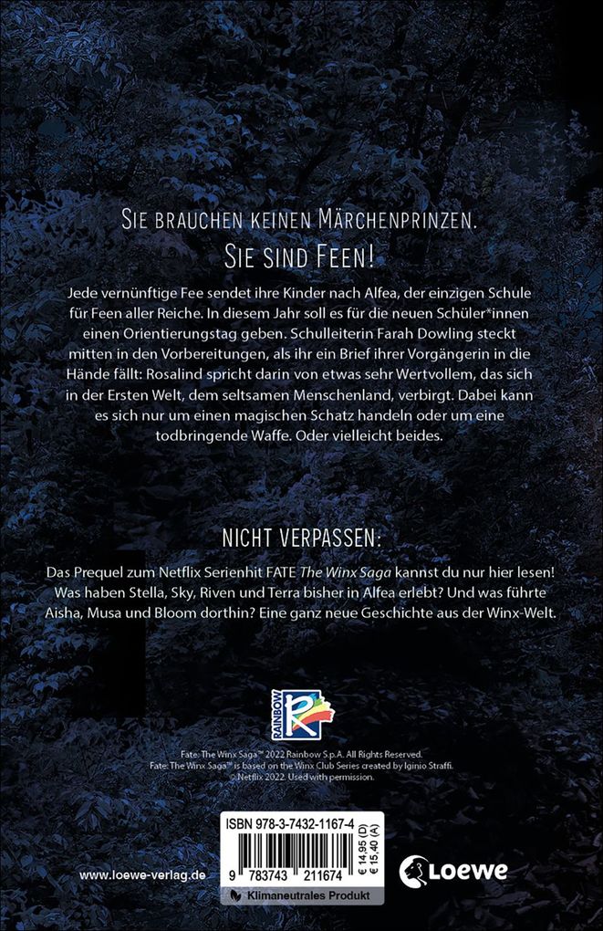 Weitere Ansicht: Fate - The Winx Saga (Band 2) - Ein Feuer wird entfacht | Sarah Rees Brennan