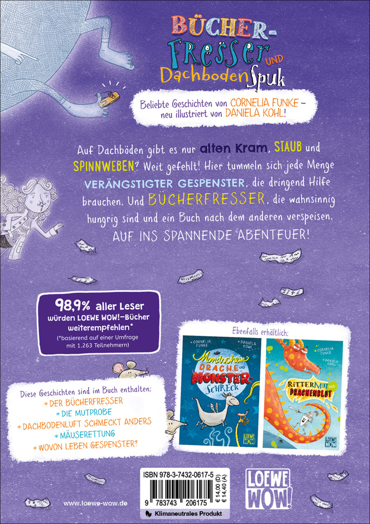 Weitere Ansicht: Bücherfresser und Dachbodenspuk | Cornelia Funke