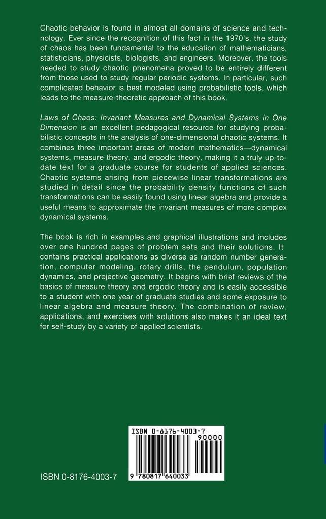 Weitere Ansicht: Laws of Chaos | Abraham Boyarsky, Pawel Gora