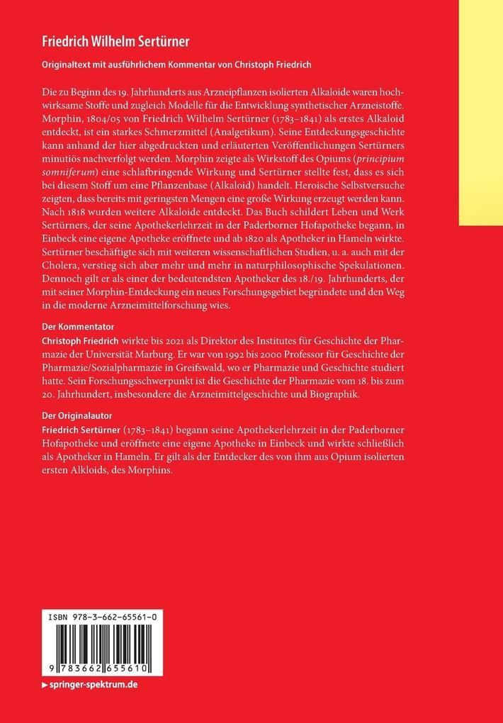 Weitere Ansicht: Friedrich Wilhelm Sertürner | Christoph Friedrich