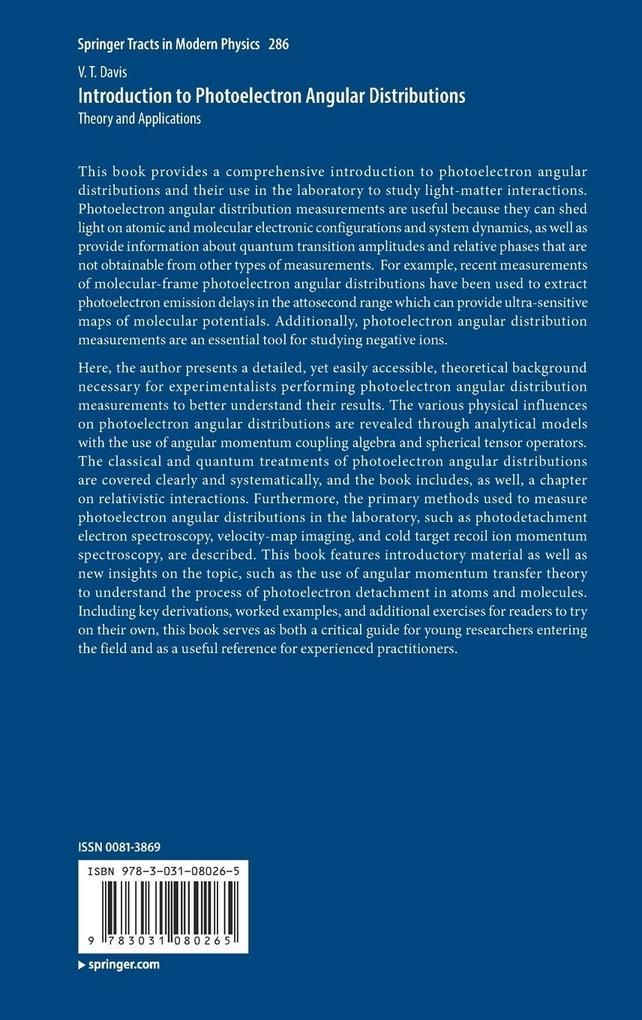 Weitere Ansicht: Introduction to Photoelectron Angular Distributions | V. T. Davis