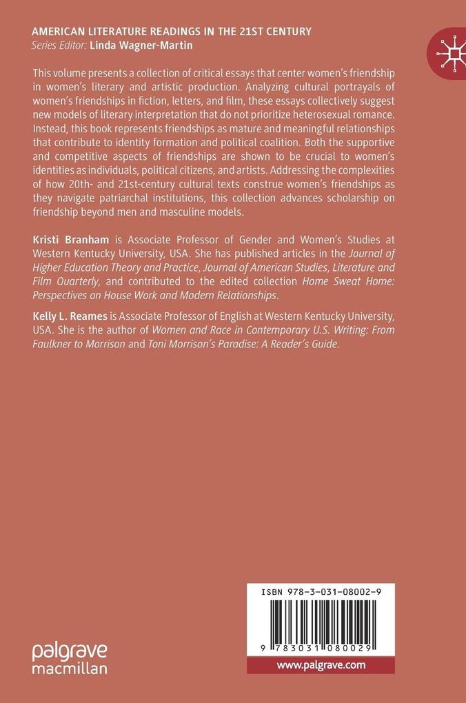 Weitere Ansicht: Navigating Women's Friendships in American Literature and Culture