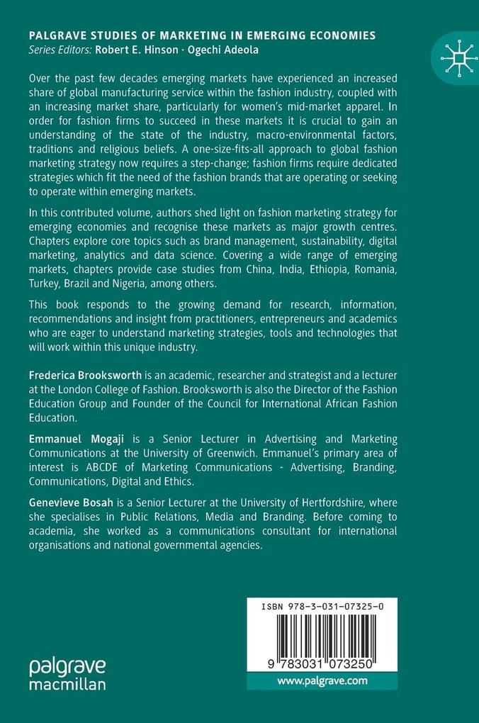 Weitere Ansicht: Fashion Marketing in Emerging Economies Volume I