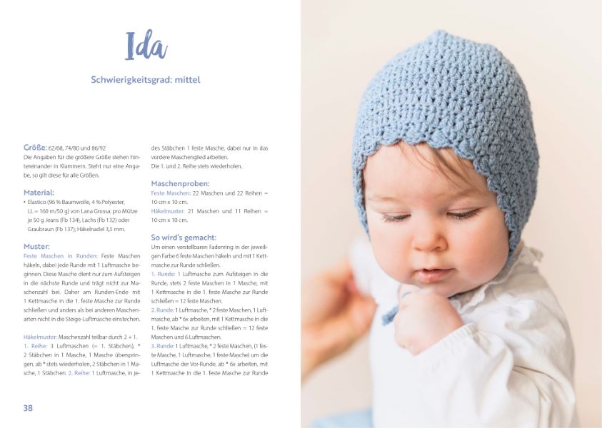 Weitere Ansicht: Niedliche Bonnets und Zwergenmützen häkeln | Babette Ulmer