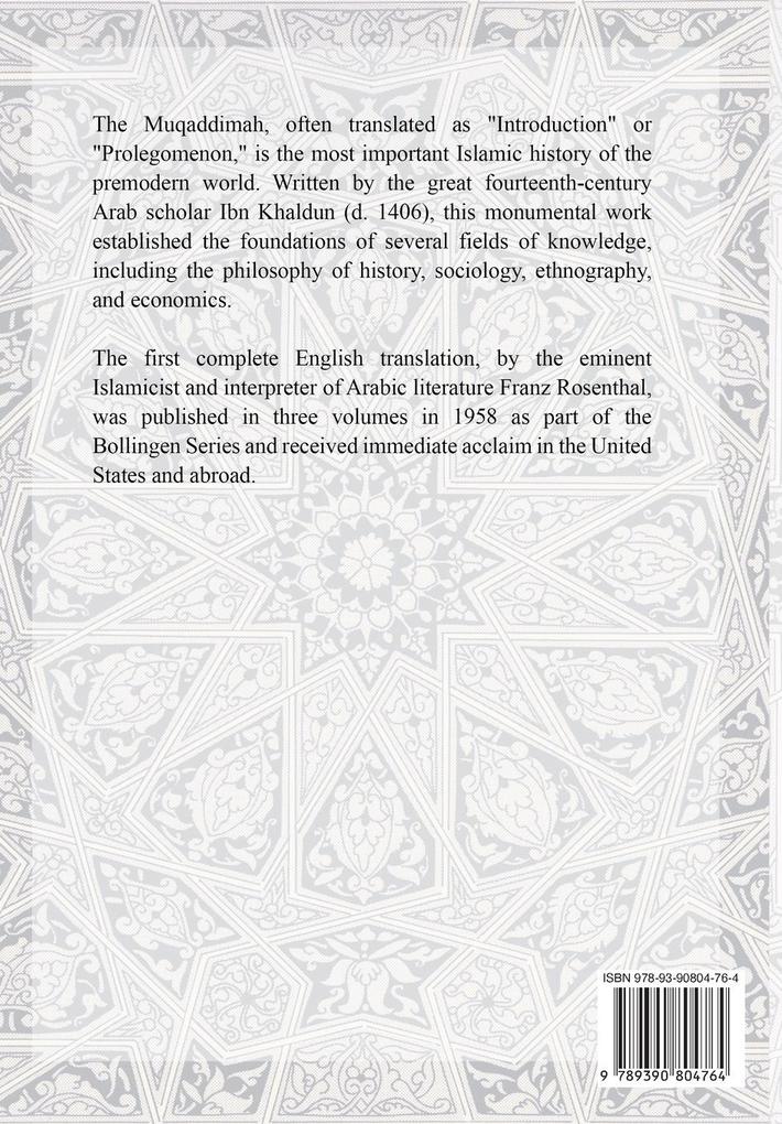 Weitere Ansicht: The Muqaddimah | Ibn Khaldun