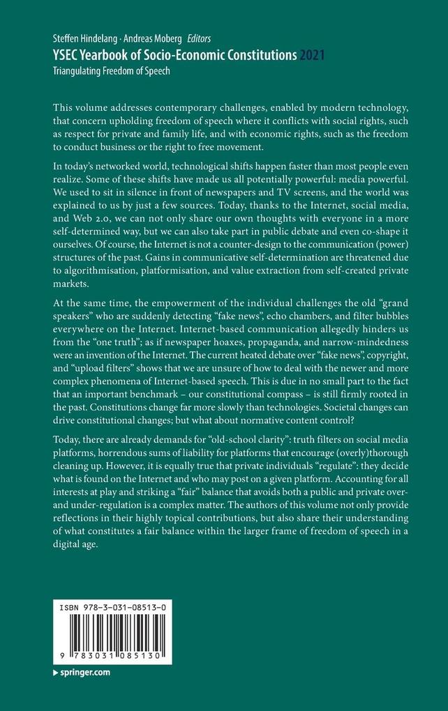 Weitere Ansicht: YSEC Yearbook of Socio-Economic Constitutions 2021