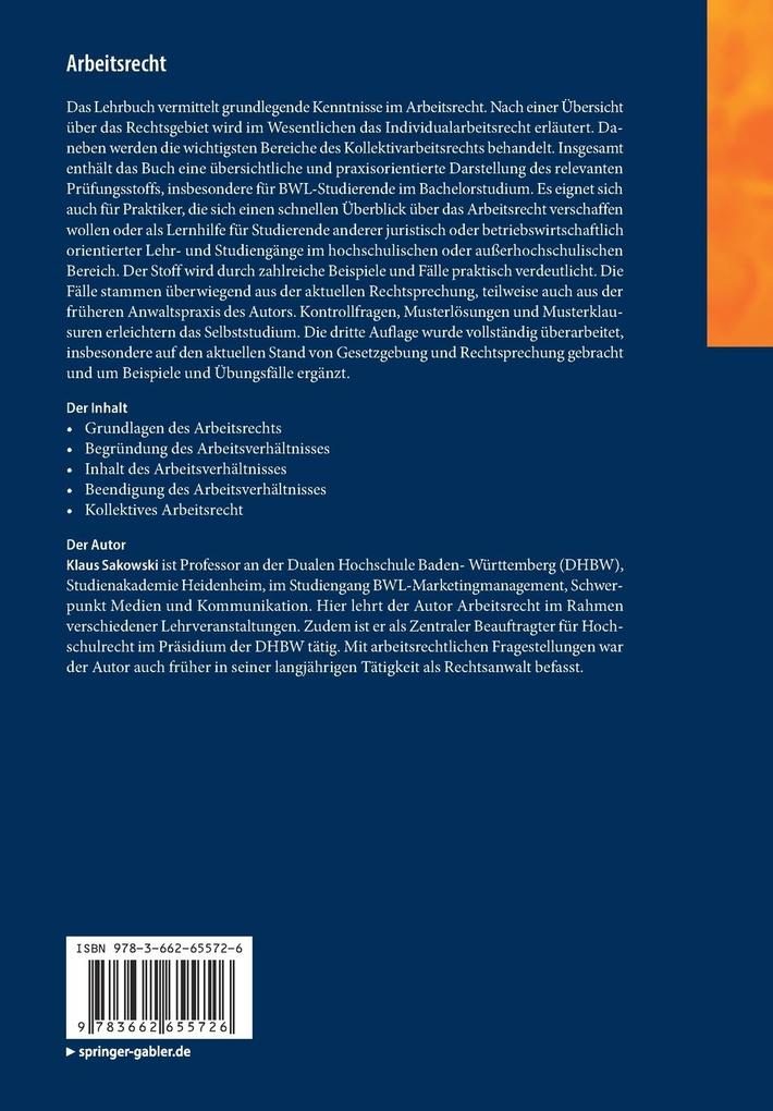 Weitere Ansicht: Arbeitsrecht | Klaus Sakowski