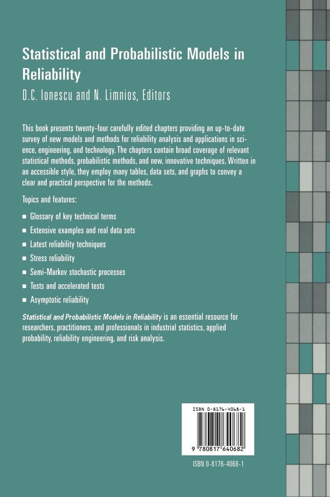 Weitere Ansicht: Statistical and Probabilistic Models in Reliability