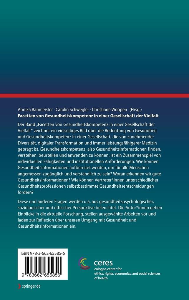 Weitere Ansicht: Facetten von Gesundheitskompetenz in einer Gesellschaft der Vielfalt
