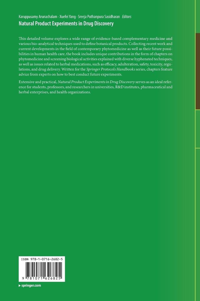 Weitere Ansicht: Natural Product Experiments in Drug Discovery