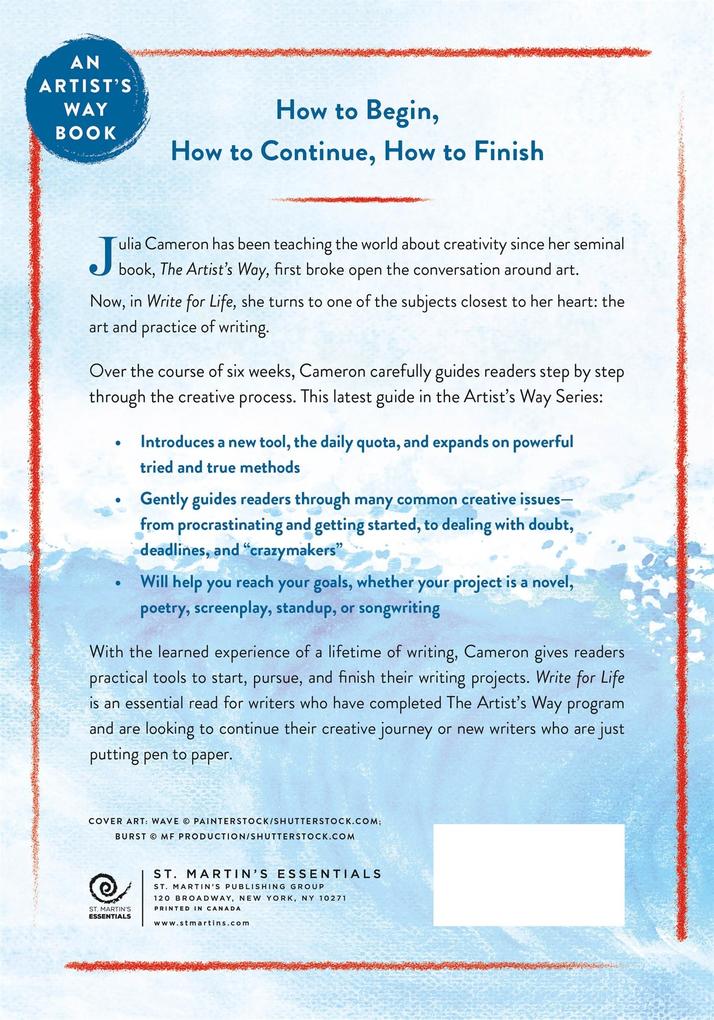 Weitere Ansicht: Write for Life | Julia Cameron