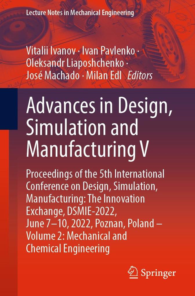 Produktbild: Advances in Design, Simulation and Manufacturing V