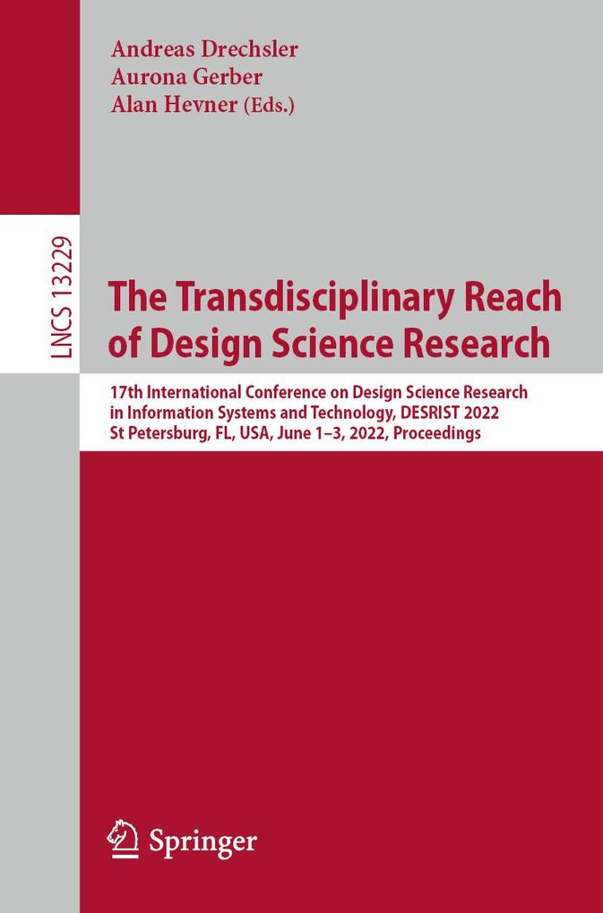 Produktbild: The Transdisciplinary Reach of Design Science Research