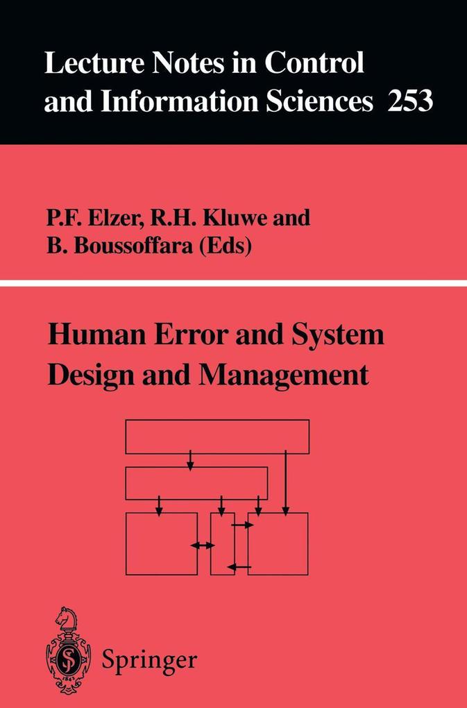 Human Error and System Design and Management als Buch (kartoniert)