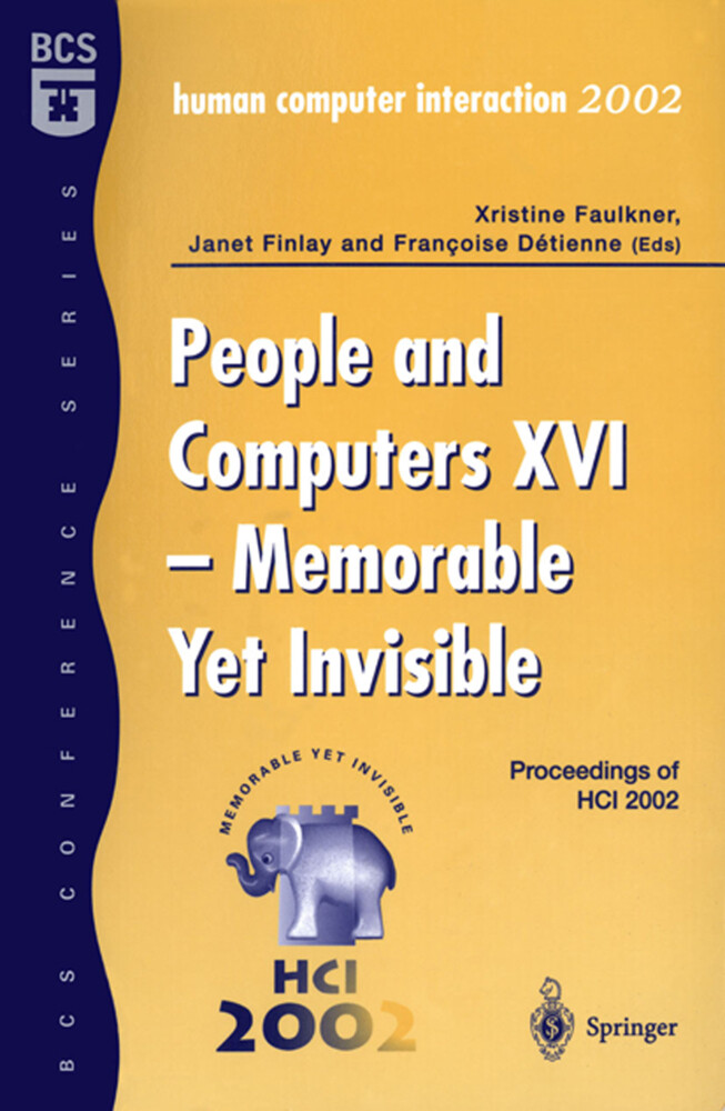 People and Computers XVI - Memorable Yet Invisible als Buch (kartoniert)