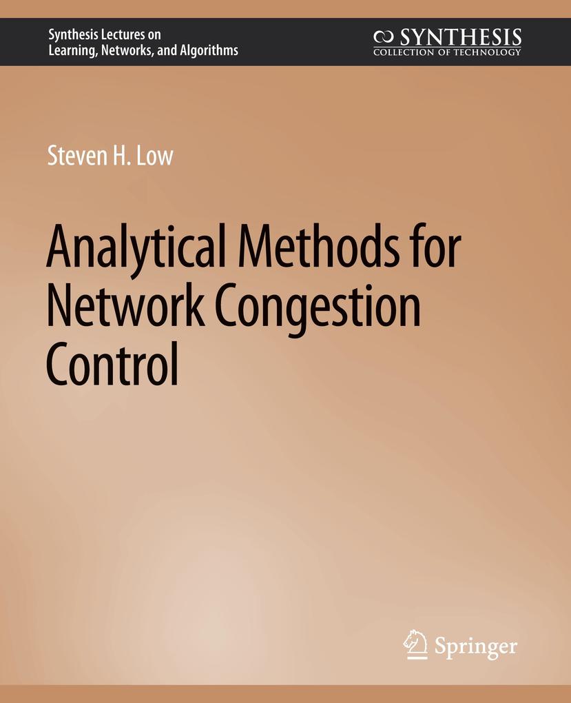 Analytical Methods for Network Congestion Control als Taschenbuch
